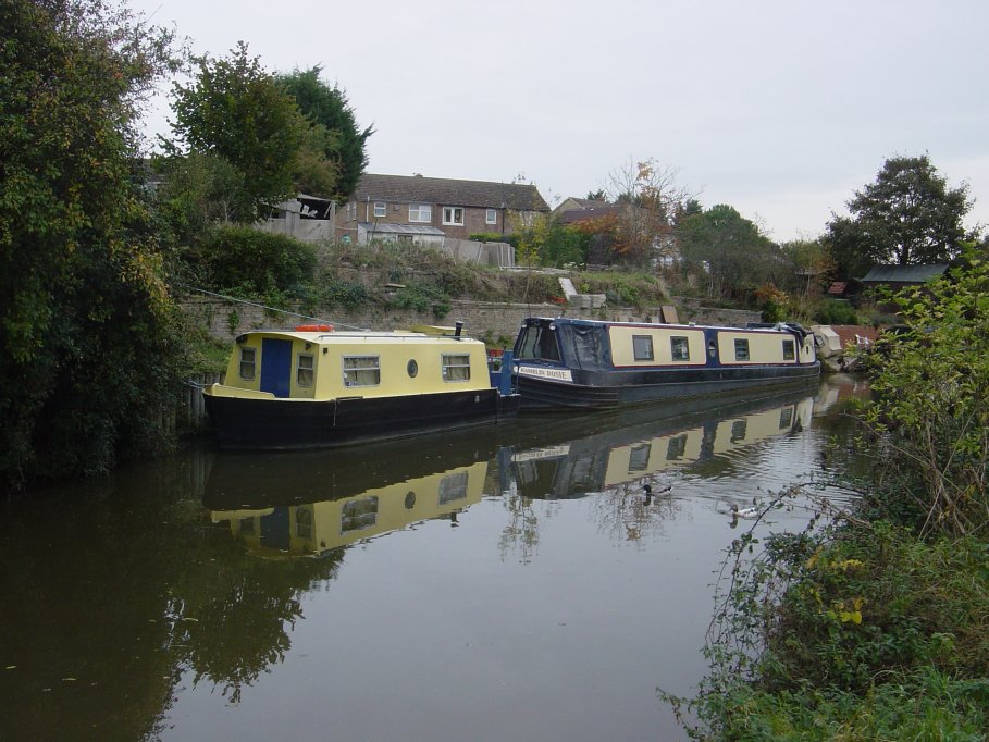 Various barges on the canal